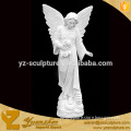 polished surface carbed stone marble angel statues STUN-D011